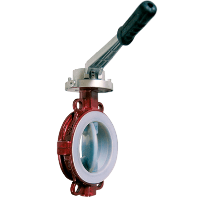  Teflon line butterfly valve